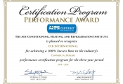 AHRI Performance Award